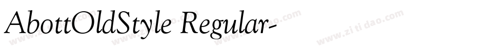 AbottOldStyle Regular字体转换